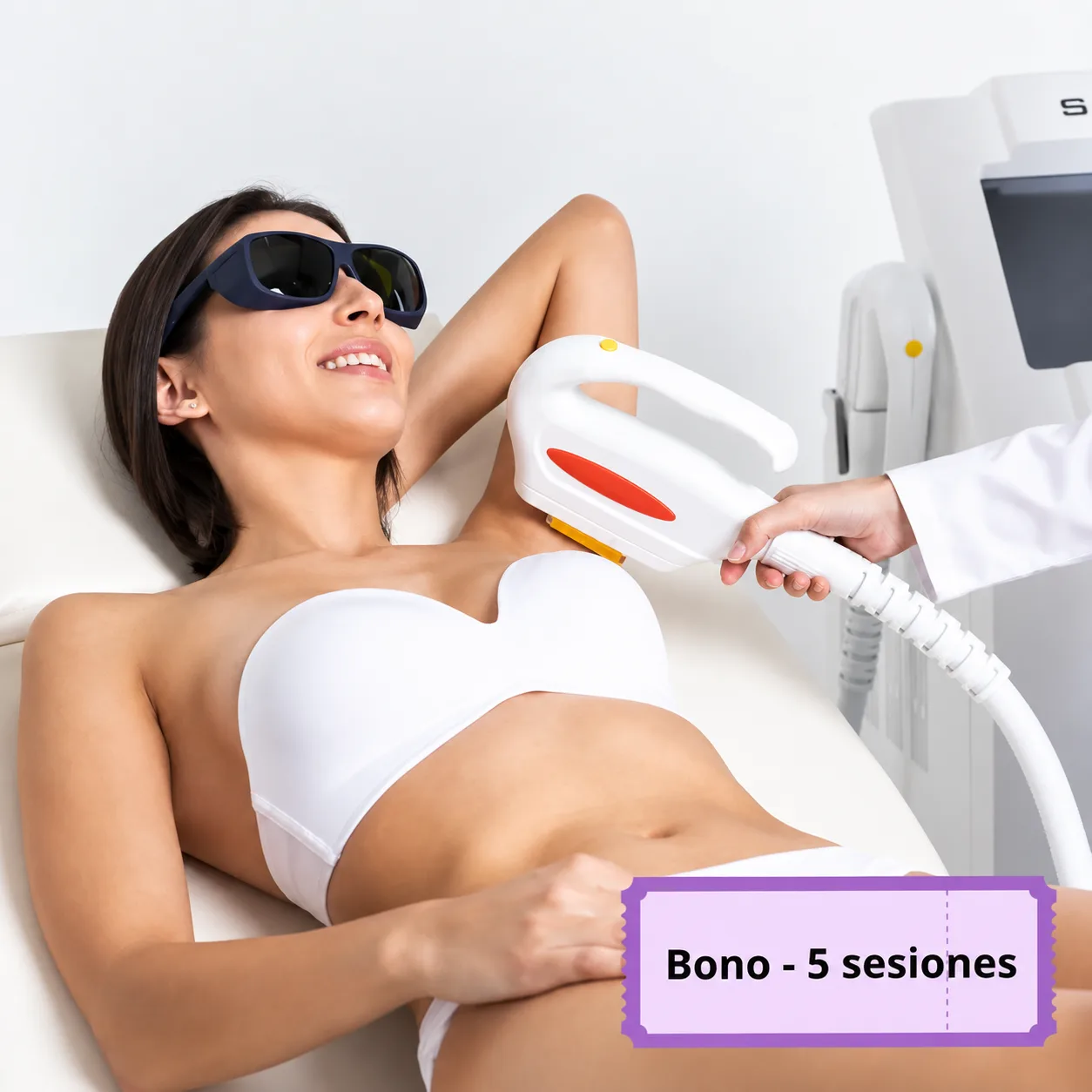 Sistema SHR Indoloro zona pequeña bono 5 sesiones Clínica Baños